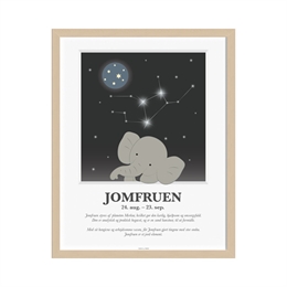 Stjernetegnsplakat, Jomfruen - KIDS by FRIIS